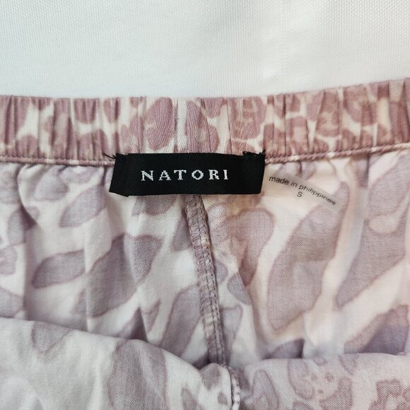 Natori Pajama Sleep Lounge Set, 100% Cotton, Pink and White. Size Small - Picture 8 of 16